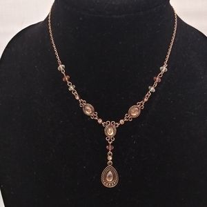 Princess length rustic 9inch necklace